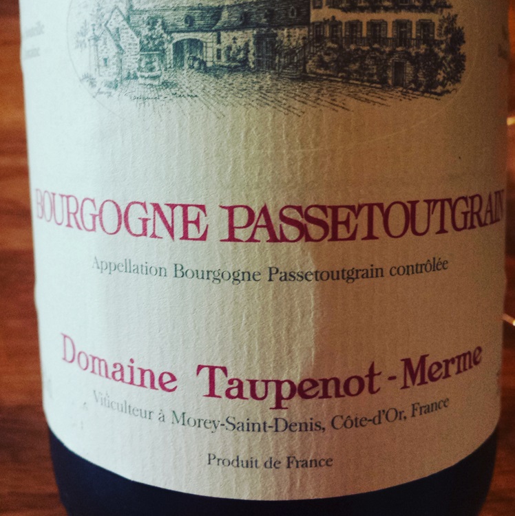 Domaine Taupenot-Merme Bourgogne Passetoutgrain 2012 Expert Wine